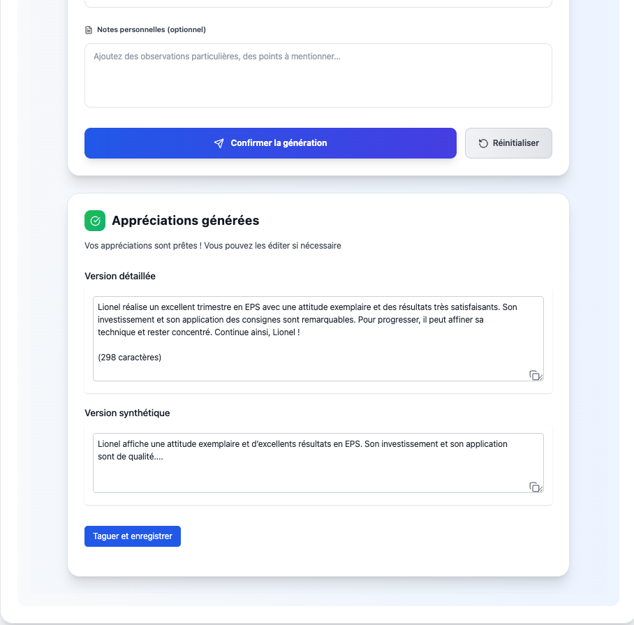 ProfAssist - Capture d'écran 1