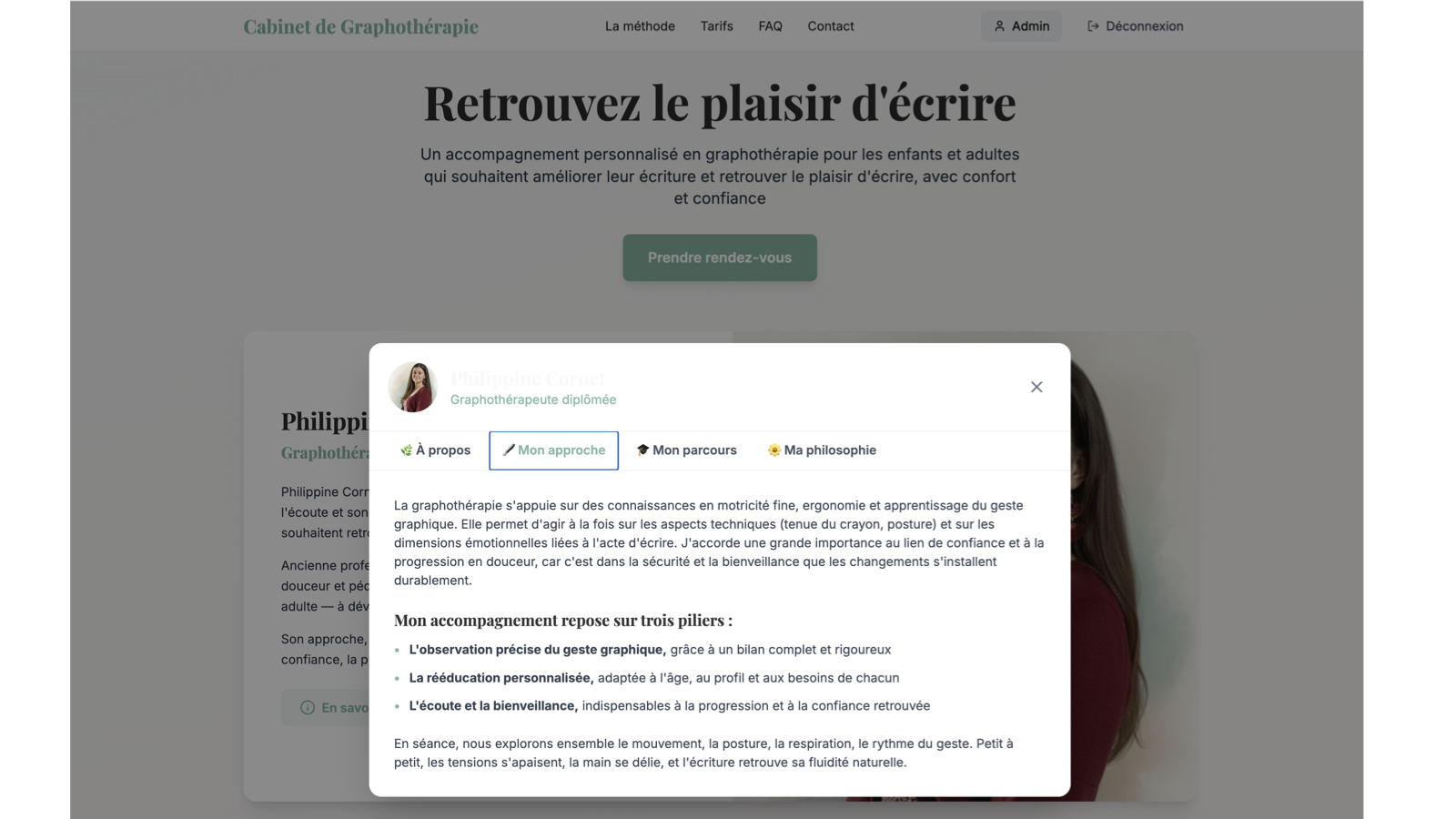 Site Graphothérapeute - Capture d'écran 4